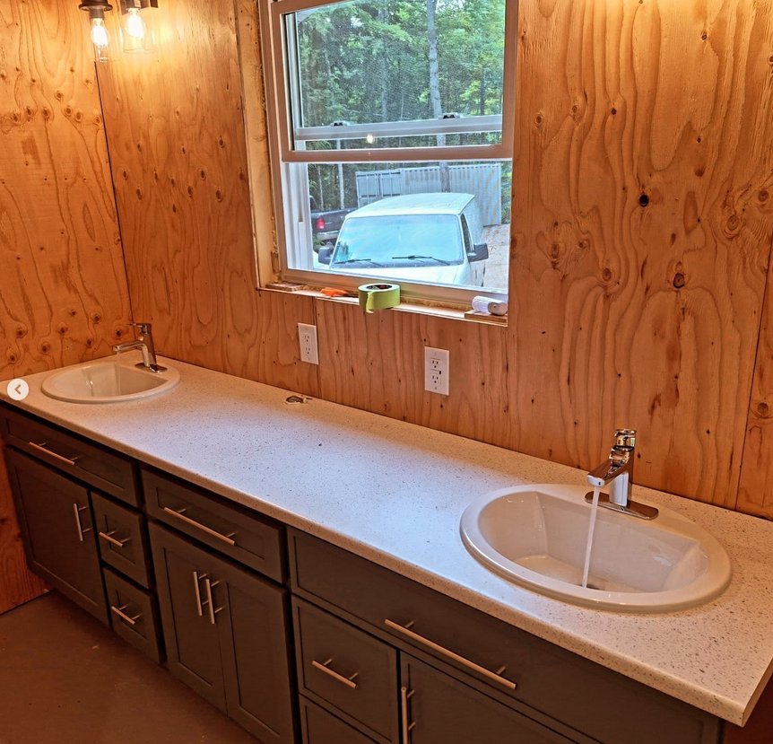 Comfortable Living Plumbing & Heating — double-sink vanity installation